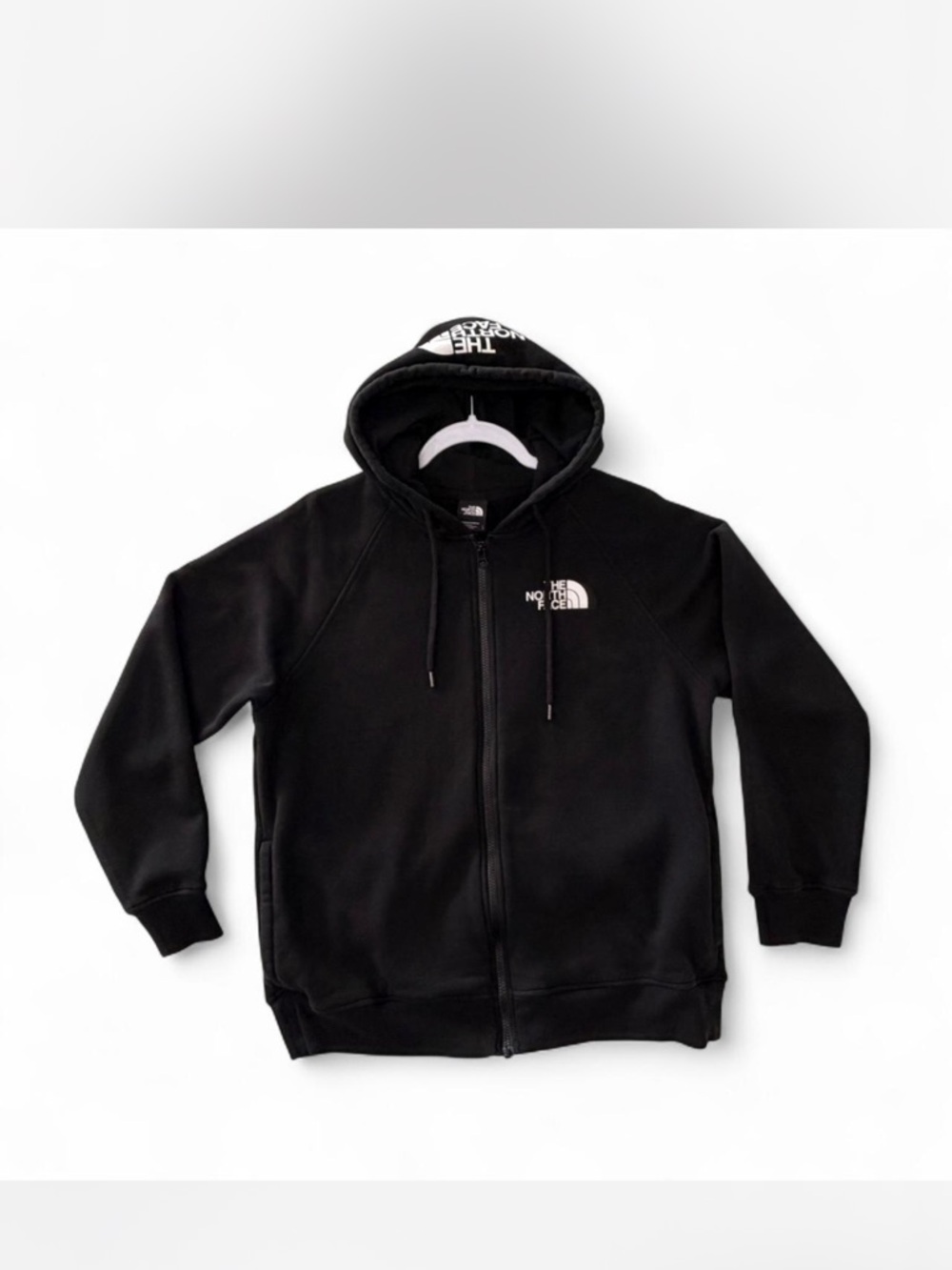 The North Face Black Full-Zip Hoodie with Logo